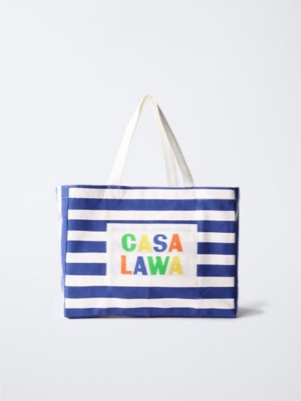 ZARA x CASA LAWA Striped Tote Bag